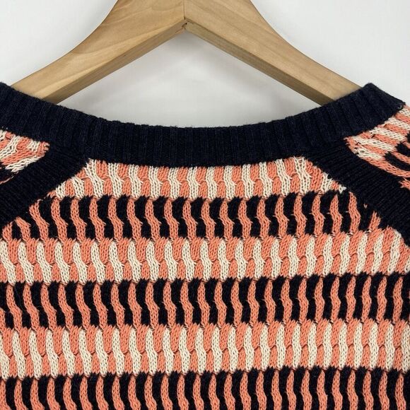 Lululemon Sweater Size 6 Womens Pink Devi Crew Knit Cotton Thumbholes Raglan - Picture 7 of 8